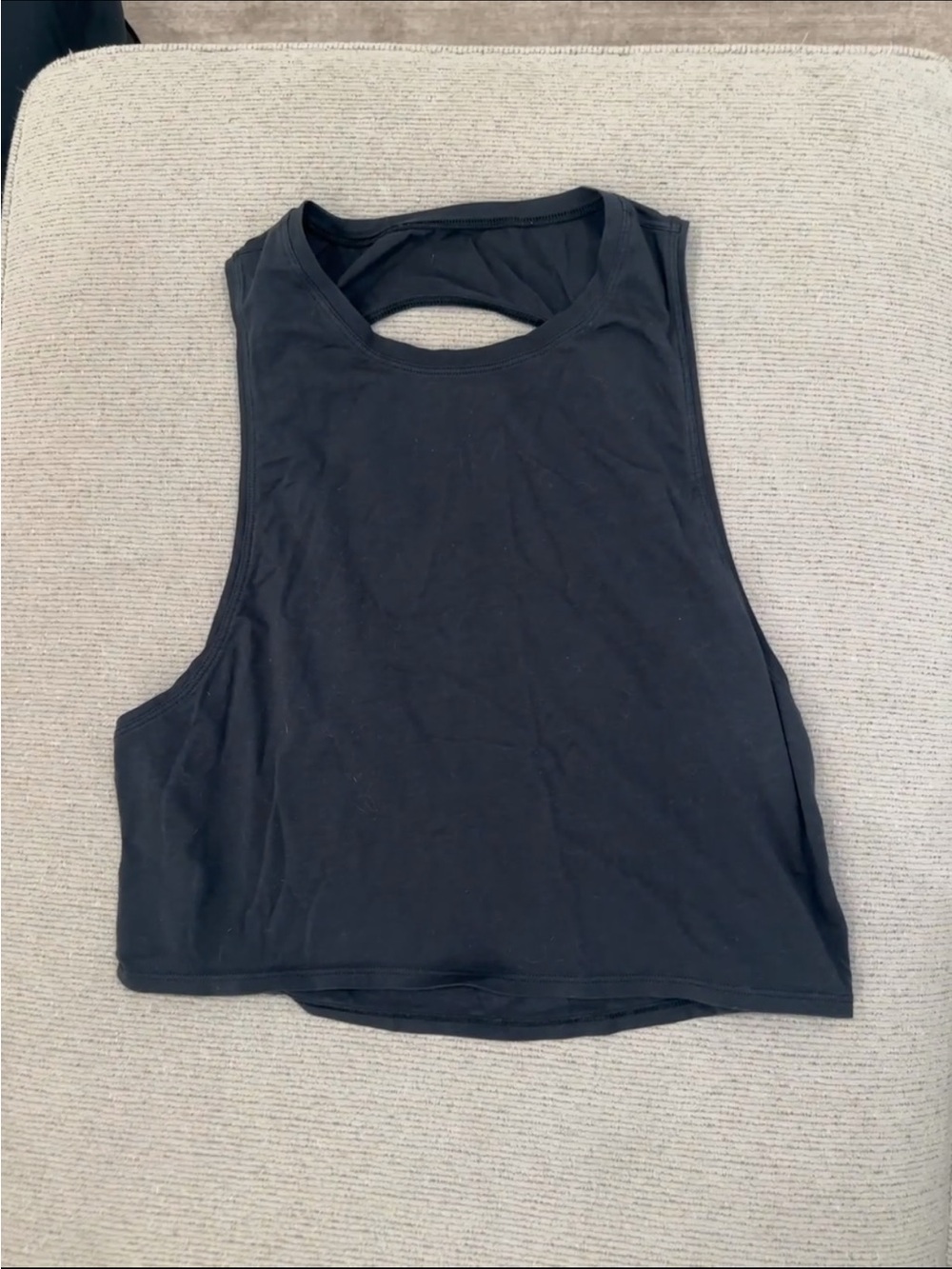 Black Women's Cropped Tank Top